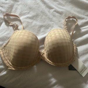 Marie Jo Avero Nude Daisy Strap Plunge T-Shirt Bra